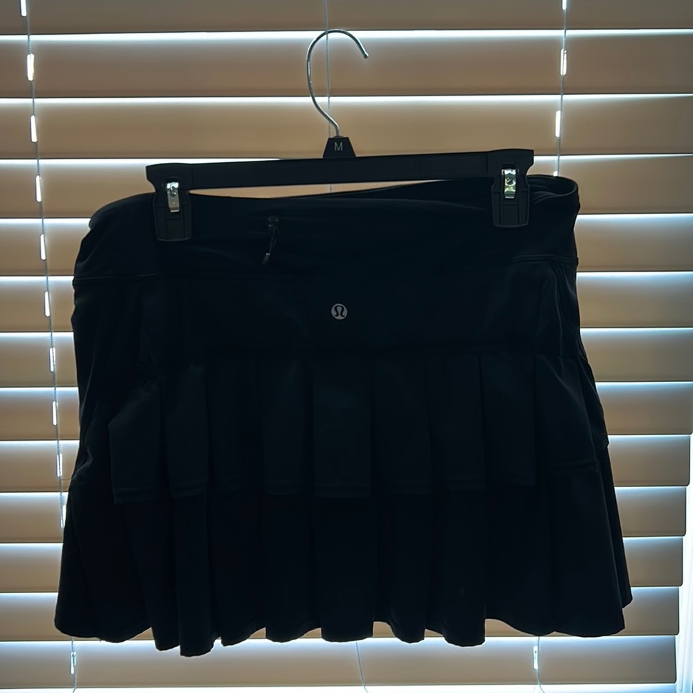 Lululemon Black Ruffle Tennis Skirt